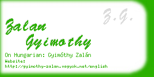 zalan gyimothy business card